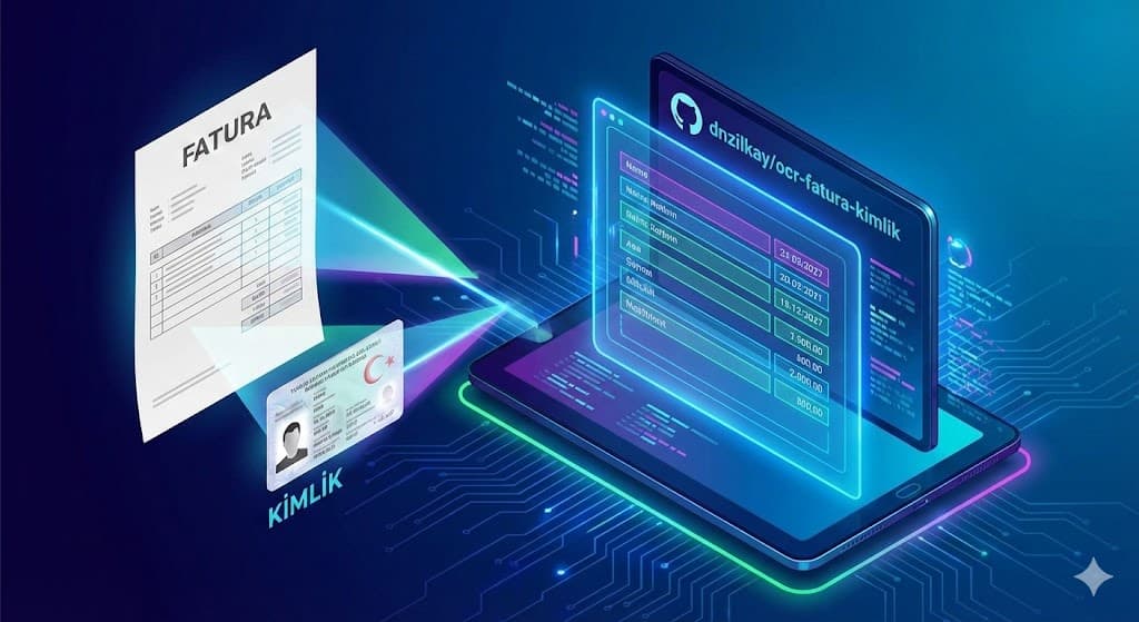 Screenshot einer OCR-Anwendung zur Dokumentdaten-Extraktion mit Python, Tesseract OCR und OpenCV